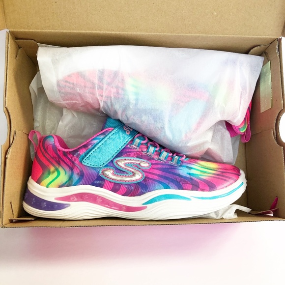 Skechers Other - NIB Skechers Power Petals light up sneakers sz3